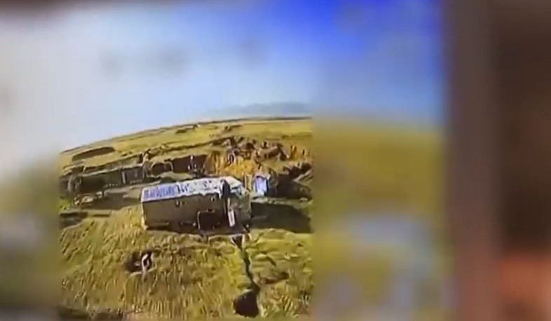 Беспилотник армянского производства в действии