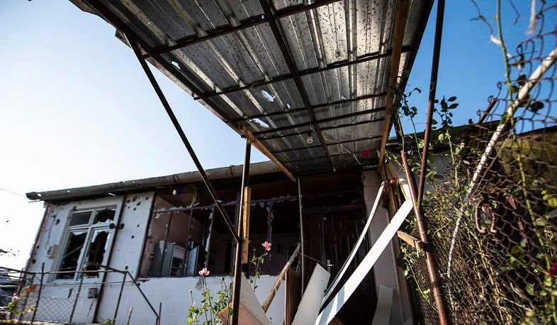 Села Сарушен и Хачмач после обстрела азербайджанскими ВС