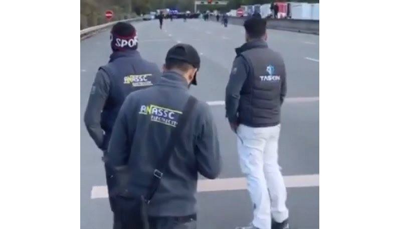 Turks Post a Video on Social Media on their attacking Armenian Protesters in France