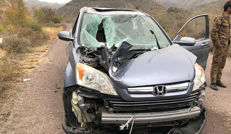 ԱԹՍ-ի արկն ընկել է գնդերեց սարկավագի մեքենայի վրա, բայց չի պայթել