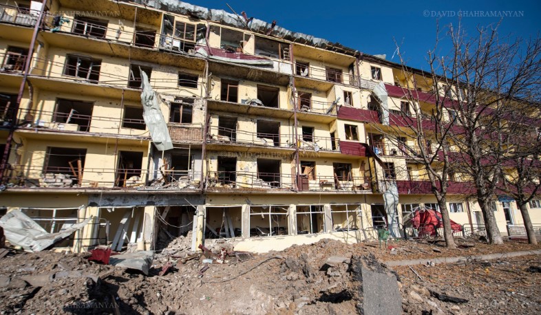 Шуши. Результаты сегодняшнего артобстрела. Фотографии