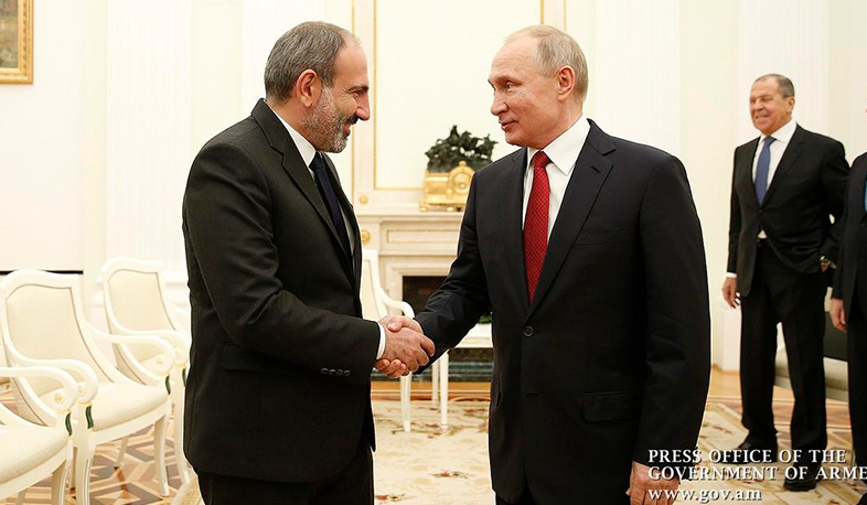 RA Prime Minister Nikol Pashinyan sent a letter to Russian President Vladimir Putin
