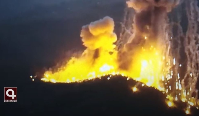 The Azerbaijani side used phosphorous weapons․ Defense Army published a Video