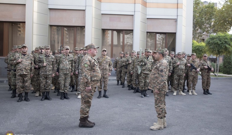 ՔԿ նախագահը քննիչների կամավորական վաշտի հետ մեկնել է առաջնագիծ