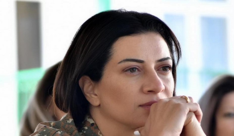 From now on, the Armenian woman equally to the Armenian man will defend herself, her child and her homeland. PM's wife