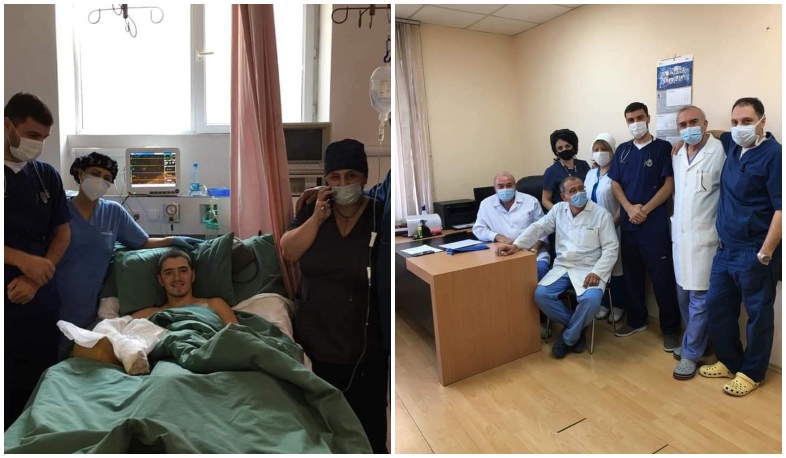 Armenian doctors from the Diaspora are treating the wounded soldiers