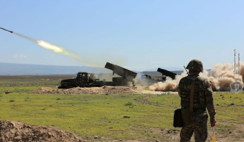 The enemy delivers rocket strikes, targeting peaceful settlements. Defense Army of Artsakh
