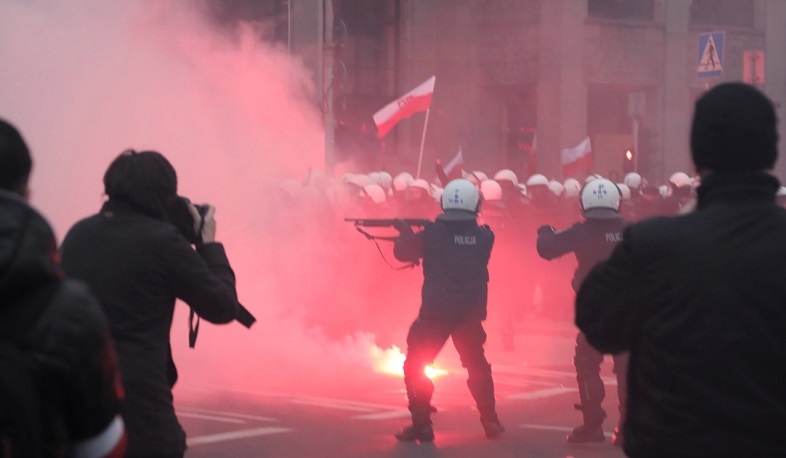 Վարշավայում տեղի ունեցած ցույցի ժամանակ տուժել է ավելի քան 30 ոստիկան