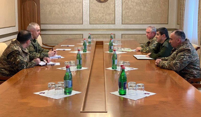 The President of Artsakh received the Commander of the RF Peacekeeping Troops Rustam Muradov
