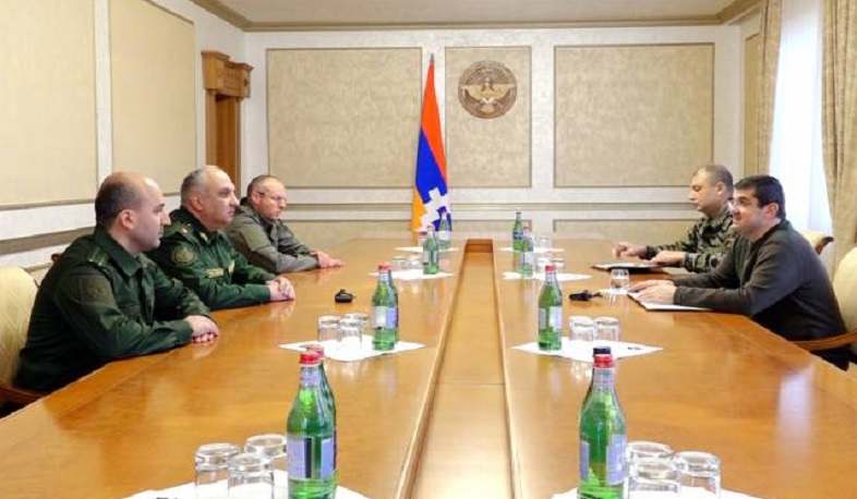 ԱՀ նախագահն ընդունել է ՀՀ զինվորական դատախազ Վահե Հարությունյանի գլխավորած պատվիրակությանը