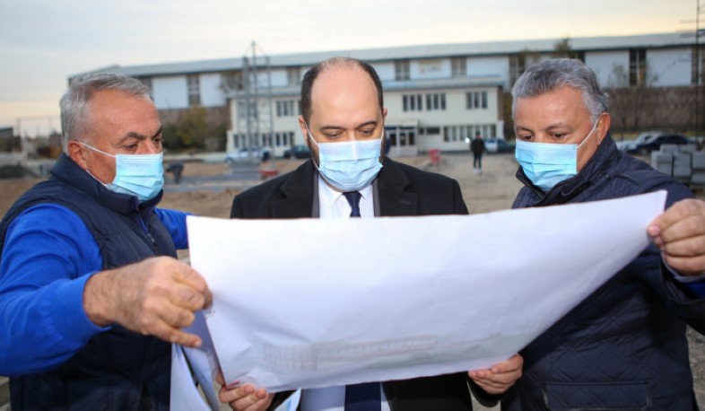 Շարունակվում են Օլիմպիական հերթափոխի պետական մարզական քոլեջի շինարարական և արդիականացման աշխատանքները