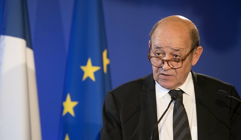 France, Russia and the United States have a great responsibility in the Nagorno-Karabakh conflict. Le Drian