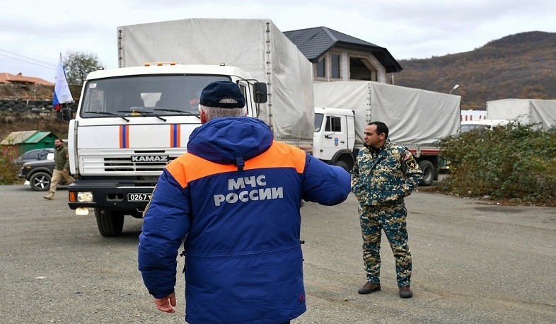 Российские миротворцы сопроводили очередную колонну жителей Нагорного Карабаха