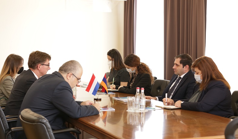Սուրեն Պապիկյանն ընդունել է  ՀՀ-ում Նիդեռլանդների նորանշանակ դեսպան Նիկոլաս Սխեմերսին