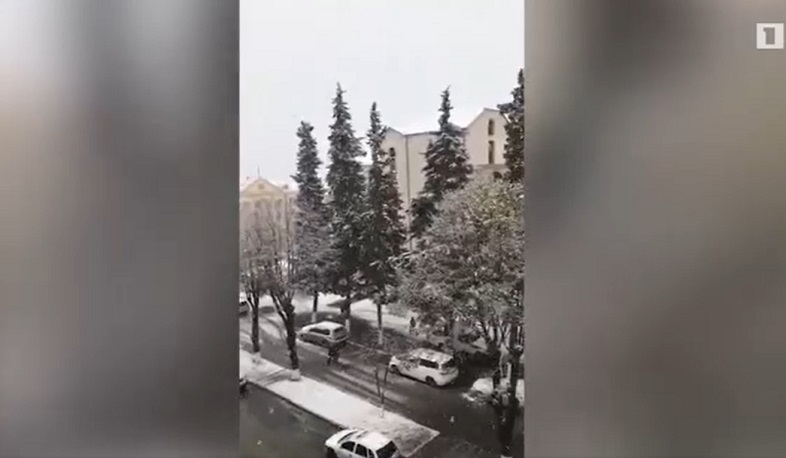 Первый снег в Степанакерте