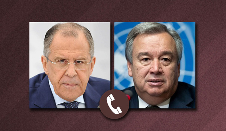 ՌԴ արտգործնախարարը և ՄԱԿ-ի գլխավոր քարտուղարը քննարկել են Արցախի հարցը