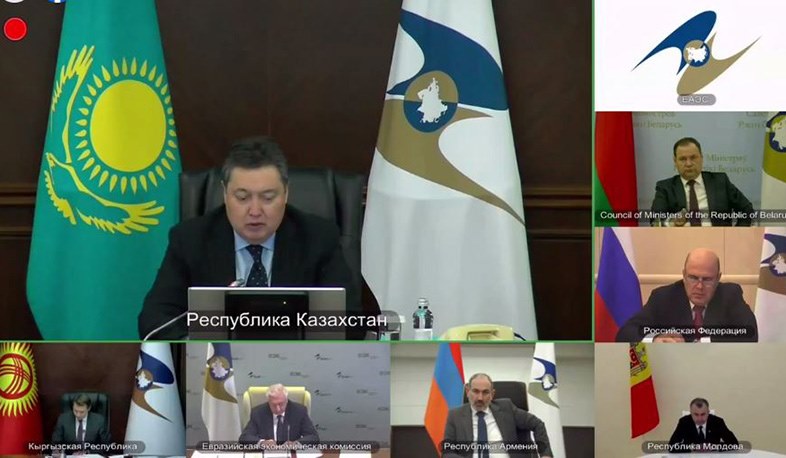 Никол Пашинян принимает участие в заседании Евразийского межправительственного совета