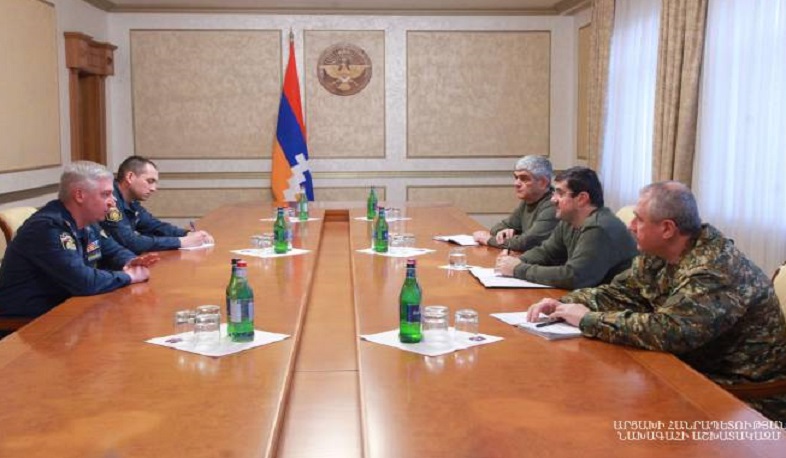 Президент Арцаха принял руководителя оперативной группы МЧС России Игоря Кутровского