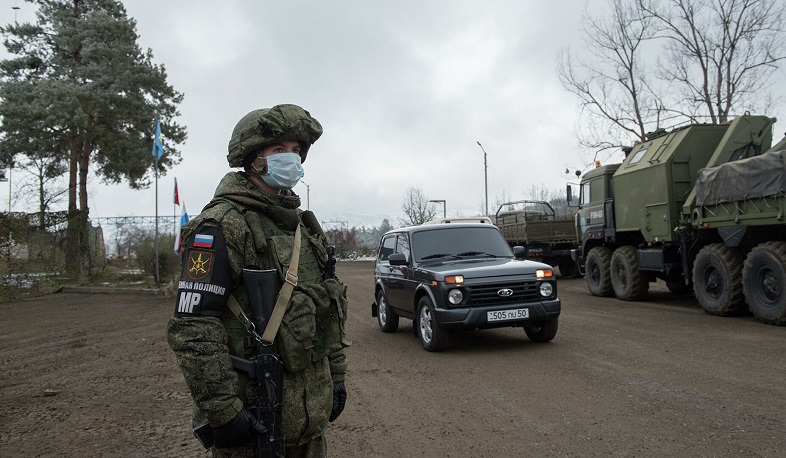 Russian peacekeepers' checkpoints are equipped modern way