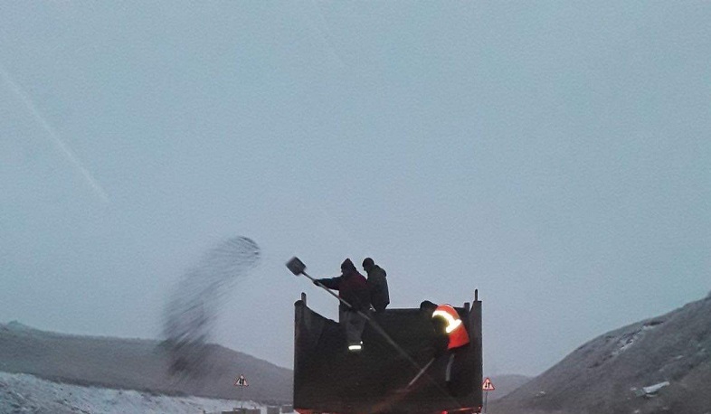 Արթիկի տարածաշրջանի ավտոճանապարհներին թույլ ձյուն է տեղում