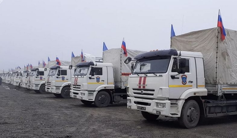 Another 7 trucks of humanitarian aid arrived in Artsakh from Russia