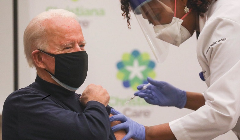 ԱՄՆ նորընտիր նախագահ Ջո Բայդենը պատվաստվել է Pfizer պատվաստանյութով