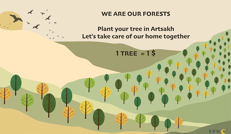 Արցախում 50 000 ծառ կտնկվի «1 դոլար = 1 ծառ» բանաձևով