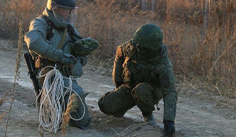 Инженерные подразделения российских миротворческих сил завершают разминирование северной окраины Степанакерта