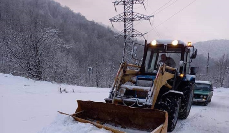 Առատ ձյան պատճառով Շուռնուխ-Կապան ավտոճանապարհը դժվարանցանելի է