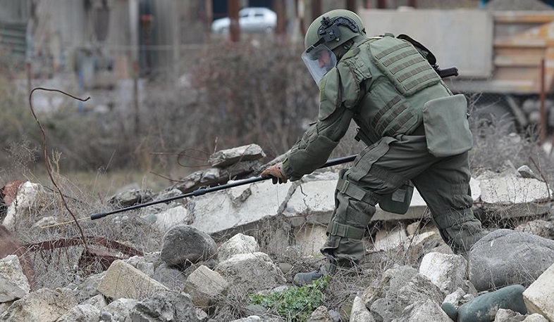 Russian peacekeepers have cleared more than 300 hectares of land in Nagorno-Karabakh