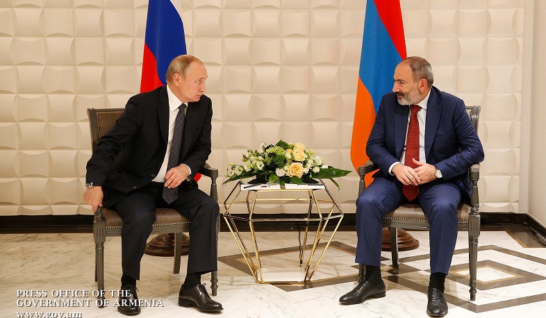 Владимир Путин направил поздравительное послание Николу Пашиняну по случаю наступающих праздников