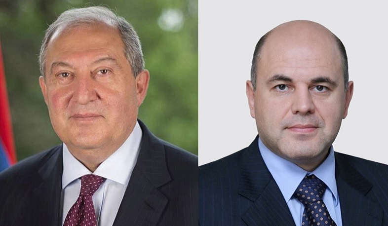 Միշուստինը Ամանորի և Սուրբ Ծննդի տոների առթիվ շնորհավորել է Արմեն Սարգսյանին