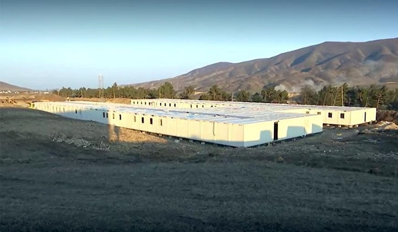 Русские специалисты возвели два блочно-модульных городка в Нагорном Карабахе