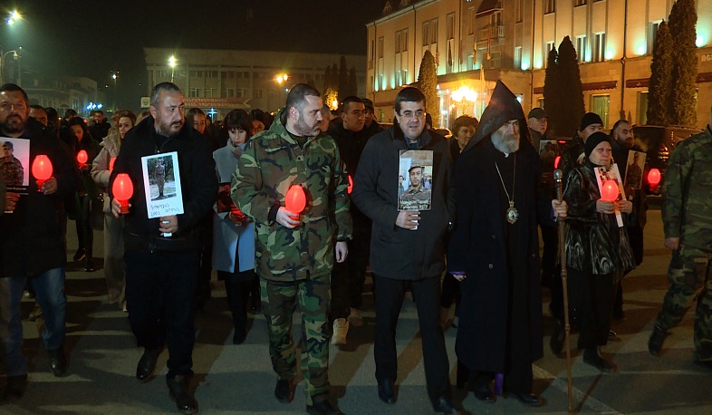 We said goodbye to the old year with a march with the relatives of the missing servicemen. Arayik Harutyunyan