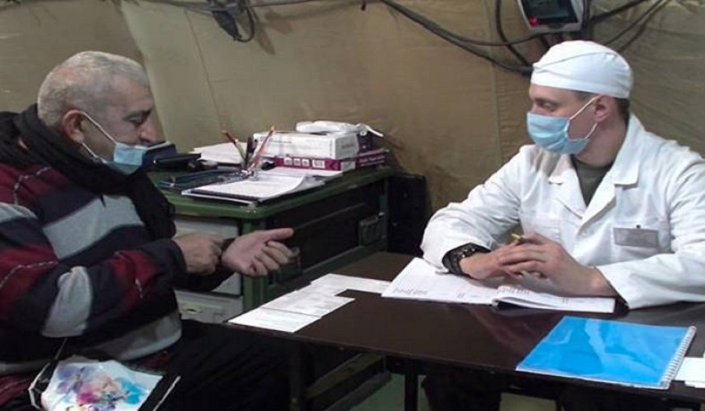 Ռուս ռազմական բժիշկները օգնություն են ցուցաբերել Արցախի 1 044 բնակչի, այդ թվում՝ 131 երեխայի