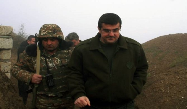 The President of Artsakh Arayik Harutyunyan started the year with a frontline visit