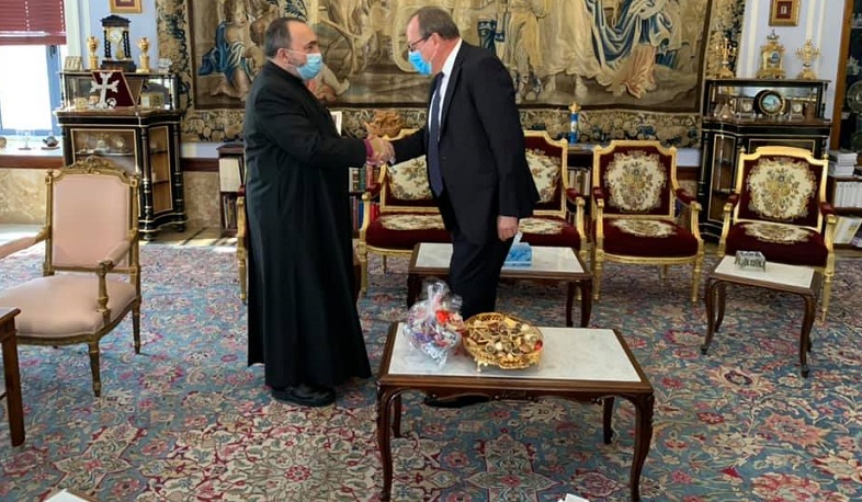 The Russian Ambassador to Israel visited the Armenian Patriarchate of Jerusalem