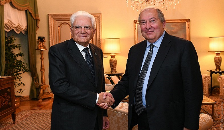 Իտալիայի նախագահը ՀՀ նախագահին շուտափույթ ապաքինում է մաղթել
