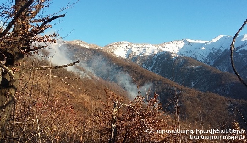 Գուգարքի անտառտնտեսությունում 5 հա տարածք է այրվում․ ԱԻՆ