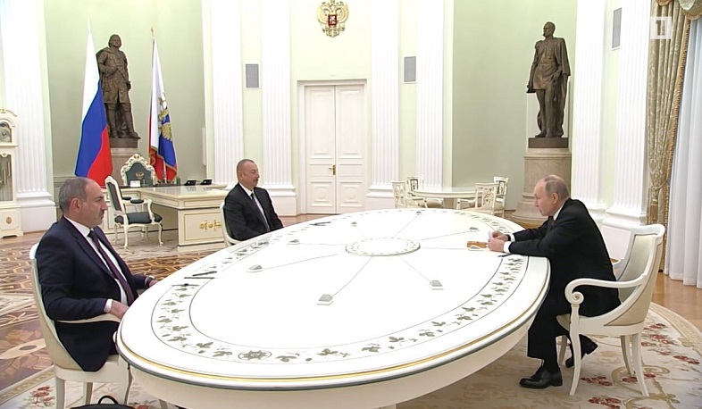 Переговоры Путина, Алиева и Пашиняна завершились