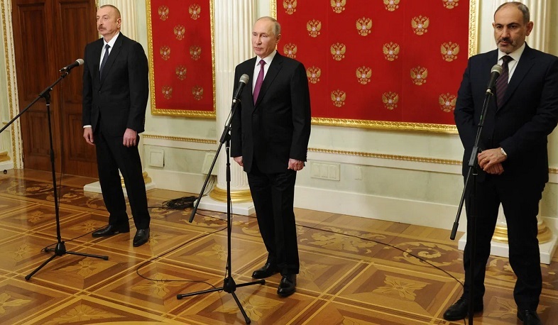 Նիկոլ Փաշինյանի և Իլհամ Ալիևի հետ հանդիպման արդյունքում ստորագրվել է Ղարաբաղի զարգացմանն ուղղված հայտարարություն. Պուտին