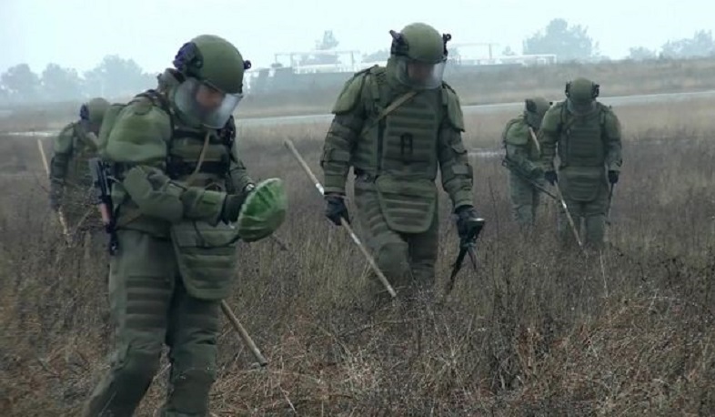 В ходе разминирования в Нагорном Карабахе от неразорвавшихся боеприпасов очищено 517,8 га территории
