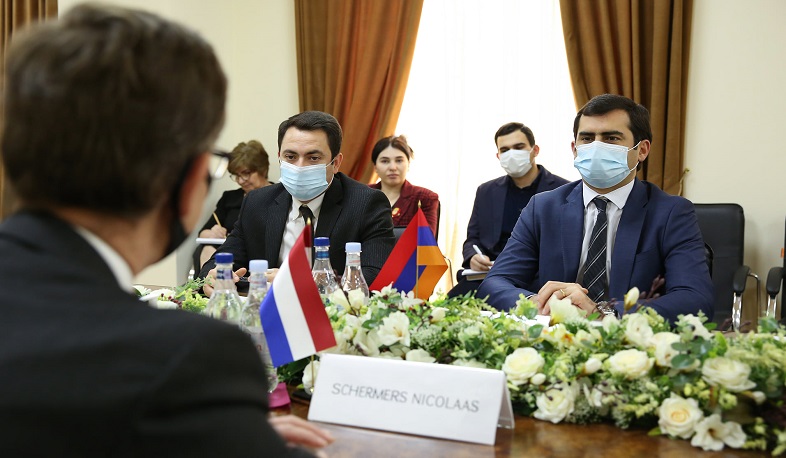 Հակոբ Արշակյանը Նիդեռլանդների դեսպանին է ներկայացրել հայկական տեխնոլոգիական ոլորտի ձեռքբերումները