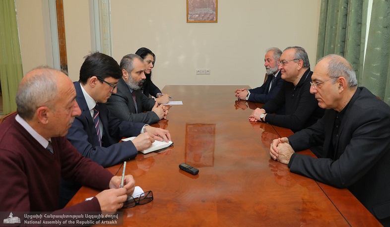 Արցախի ԱԺ նախագահը ընդունել է ԱՀ նորանշանակ արտգործնախարարին