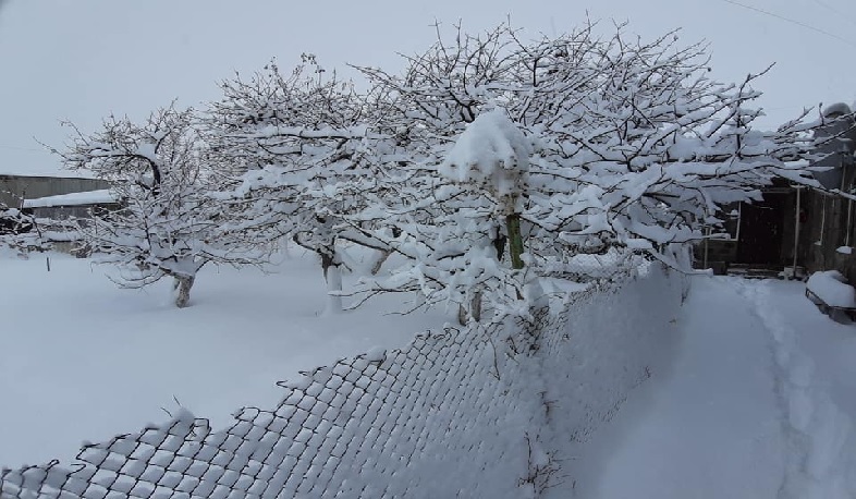 Շիրակում առատ ձյուն է տեղում