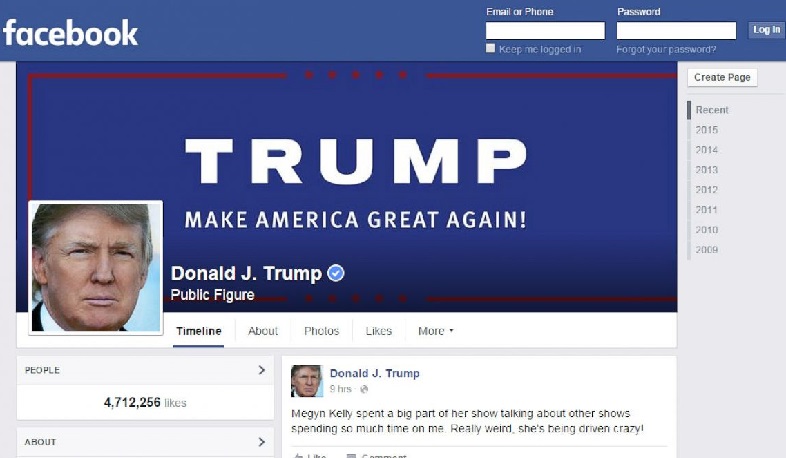 Facebook восстановил аккаунты Дональда Трампа