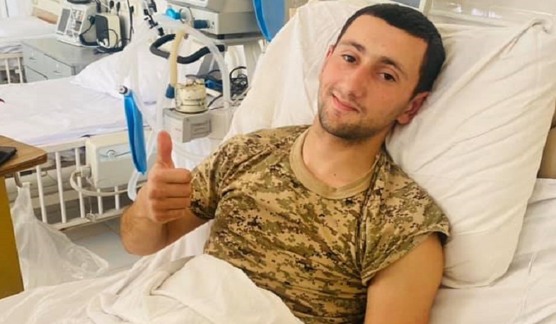 Назели Багдасарян посетила военнослужащего, получившего огнестрельное ранение