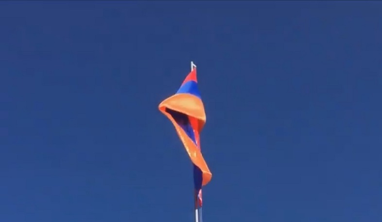 On the way to the Chakaten community, the highest Armenian tricolor was raised in Armenia