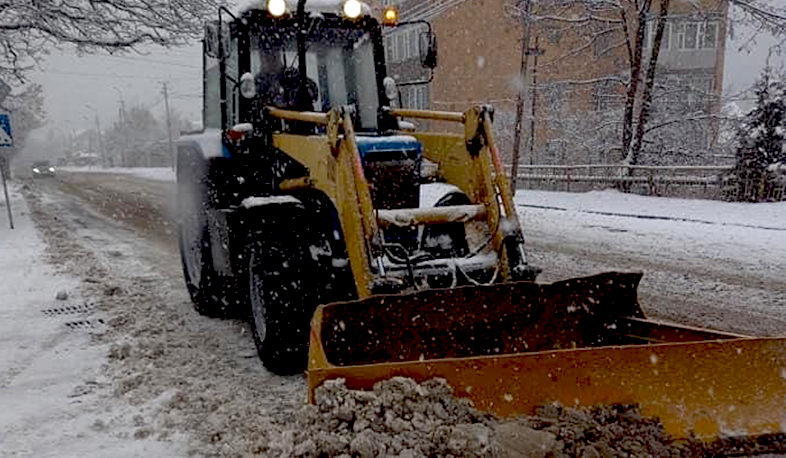 Ապարանի տարածաշրջանում թույլ գետնաբուք է. կատարվում են մաքրման և աղով, ավազով մշակման աշխատանքներ