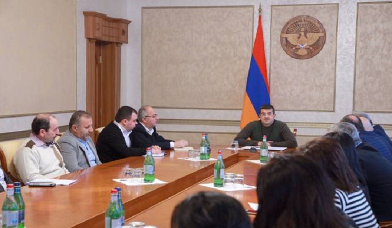 Արայիկ Հարությունյանն ընդունել է Արցախի պետական համալսարանի գիտխորհրդի անդամներին